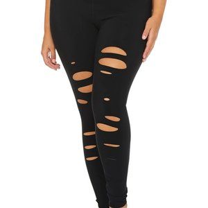 Alo High-Waist Ripped Warrior Legging